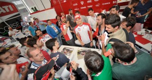 Ducati village autographs